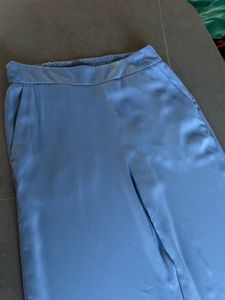 Blue Highwaist Trouser Fixed Price