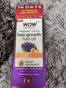 WOW Skin Science Rosemary &amp; Biotin Hair Growth Oil
