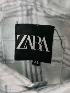 ZARA Original Men's Plaid Long Sleeve Shirt