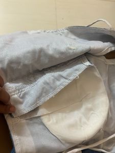 DESIGNER DEMIN HANDWORK BLOUSE WITH BELT