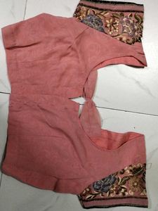 Pink Floral Embroidered Saree
