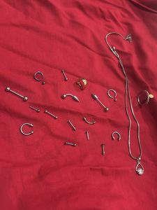YC Silver&amp;multi Piercing Jewellery-medical Grade