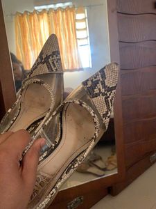Original Zara Snakeprint Heels