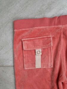 Juicy Couture Peach Velvet Coral Pants