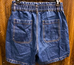 High-Waisted Denim Shorts