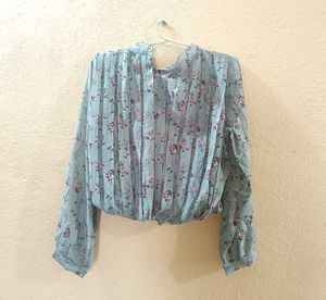 Casual Floral Crop Top