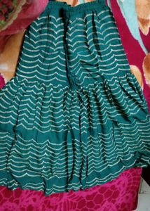 Green Sharara Suit with Dupatta