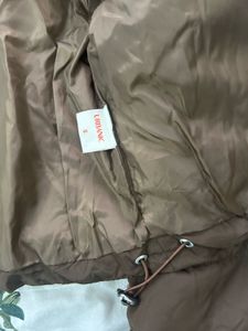 URBANIC Brown Cropped Puffer Jacket