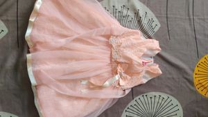 Kids Peach Colour Frock