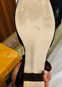Brown Tie-Up Heels