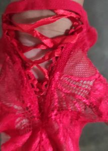 Red Lace Thong