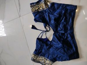 So Elegant Navy Blue Saree