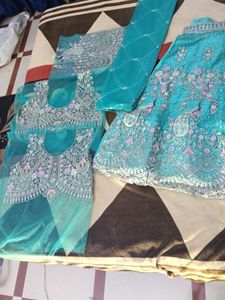 Green Embroidered Lehenga Choli with Dupatta