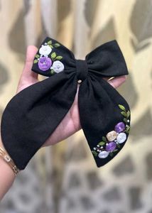 Embroidery design hair bow🎀