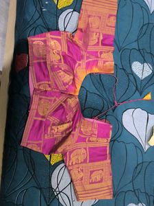 Yellow And Pink Festive Saree
