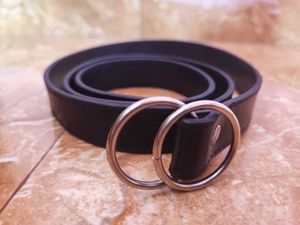 Black Double Ring Belt