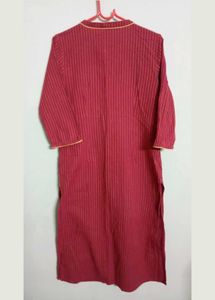 Aurelia Red Striped Kurti - Small Size