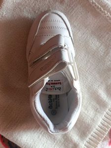 White Action Baby Shoe