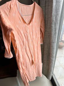 Peach Pretty Kurti