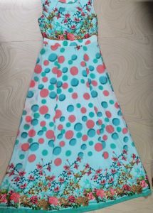 Floral &amp; Polka Dot Maxi Dress