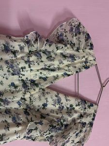 Floral Ruffle Mini Dress