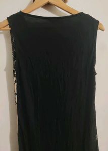 W Black and White Print Kurti
