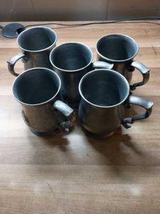 pewter English pint mugs Pack Of 5