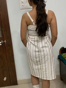 Striped Sundress with Buttons