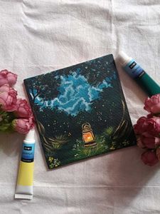 Mini Enchanted Lantern Artwork Painting