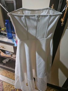White Strapless Dress