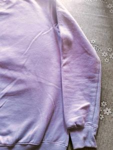 Lavender Graphic Print Sweatshirt
