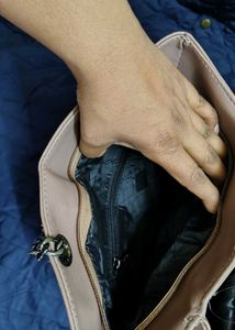 🔥♥️Nude mauvish shade handbag #New with tag