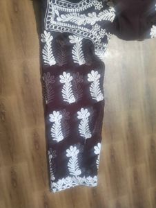 Heavy Chikankari Work Anarkali Kurta