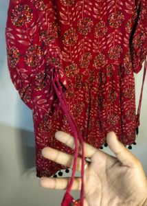 Floral Print Tunic Top