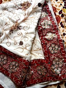 White Sequined Beautiful Saree 😍😍