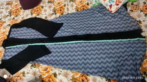 Black Designer Jacket Abaya.