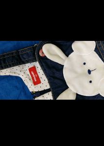 Cute Bunny Denim Dress for winters