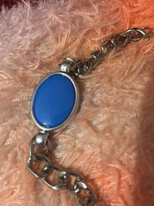 Blue Stone Chain Bracelet