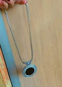 Black And Silver Necklace