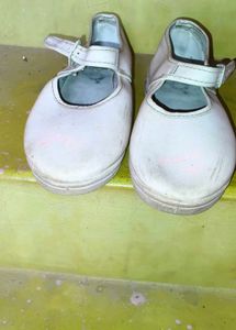Vintage White Mary Jane Shoes