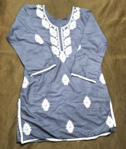 Grey Chicken Kari Short Kurta