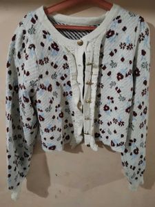 Floral Knit Cardigan
