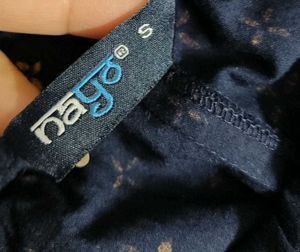 Women Navy Blue Ethnic Print Sleeveless Kurta Set