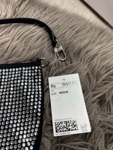 Silver Studded Bag