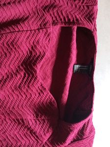 Chic Maroon Peplum Top