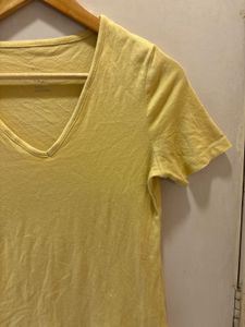 Yellow V-Neck T-Shirt