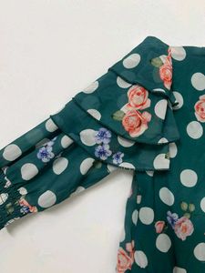 Floral Polka Dot Dress