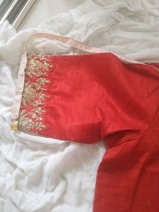 Saree With Stitched Blouse