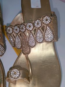 Women Wedding Golden Heels