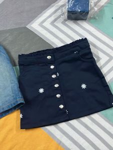 Girls&#39; Denim &amp; Navy Skirts